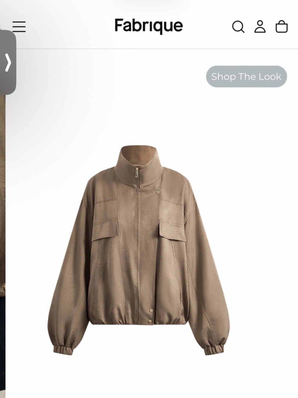 Aurin Bubble Hem Jacket in Satin Acetate